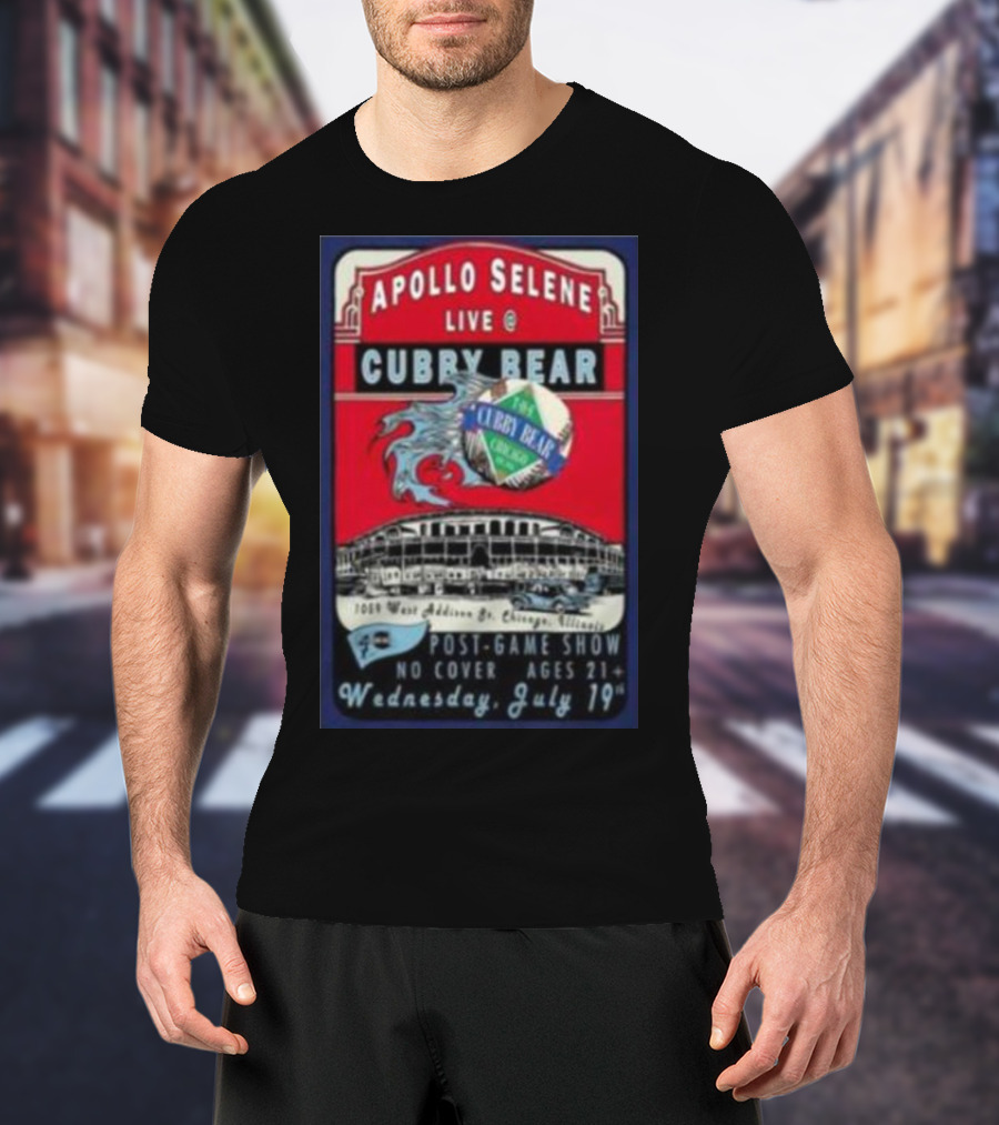 Apollo Selene Live At Cubby Bear Chicago July 19 Post-Game Show 21+ T-Shirt