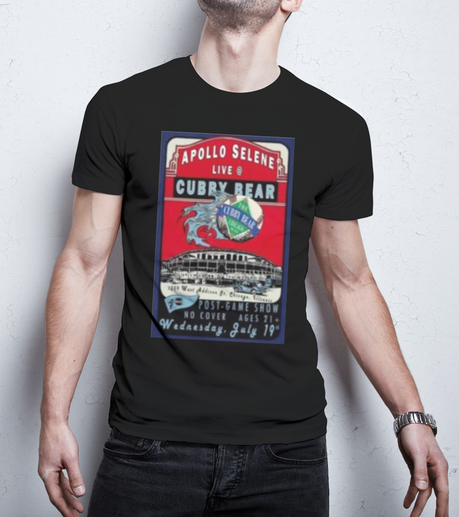 Apollo Selene Live At Cubby Bear Chicago July 19 Post-Game Show 21+ T-Shirt