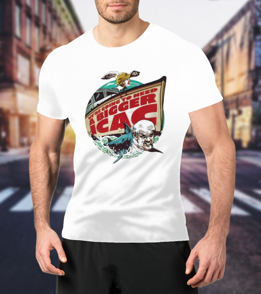 Van Badham We’re Going To Need A Bigger ICAC Political Satire With Shark And Boat T-Shirt