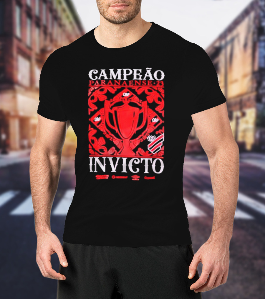 Campeão Paranaense 23 Invicto CAP Trophies And Emblems T-Shirt