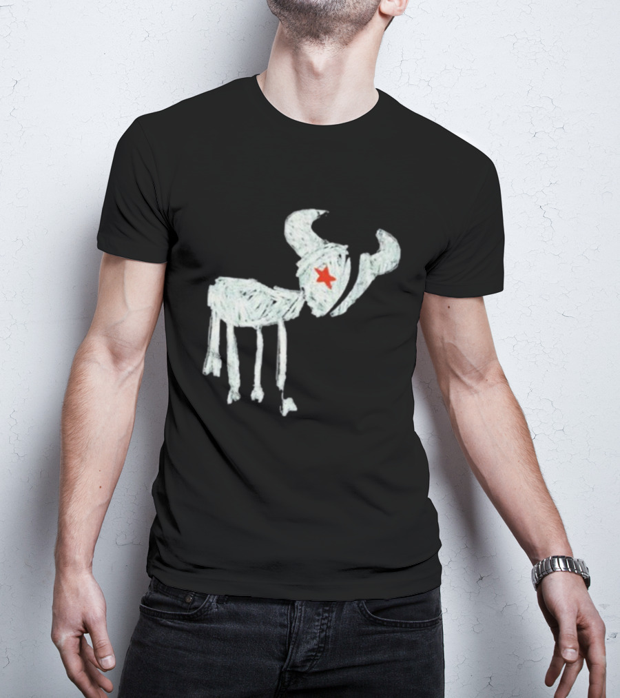 Wearetexans For All The Texans Bull Icon With Red Star T-Shirt