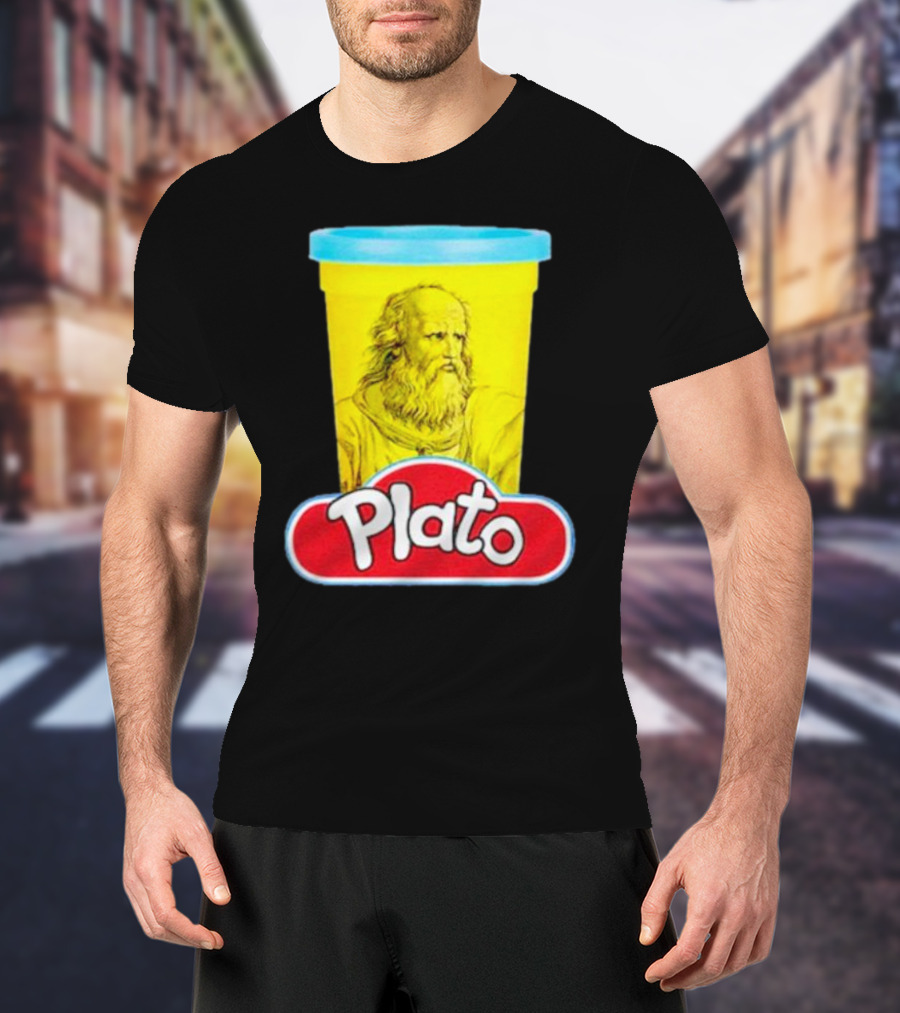 Plato Philosopher Meets Play Doh Parody Mashup T-Shirt