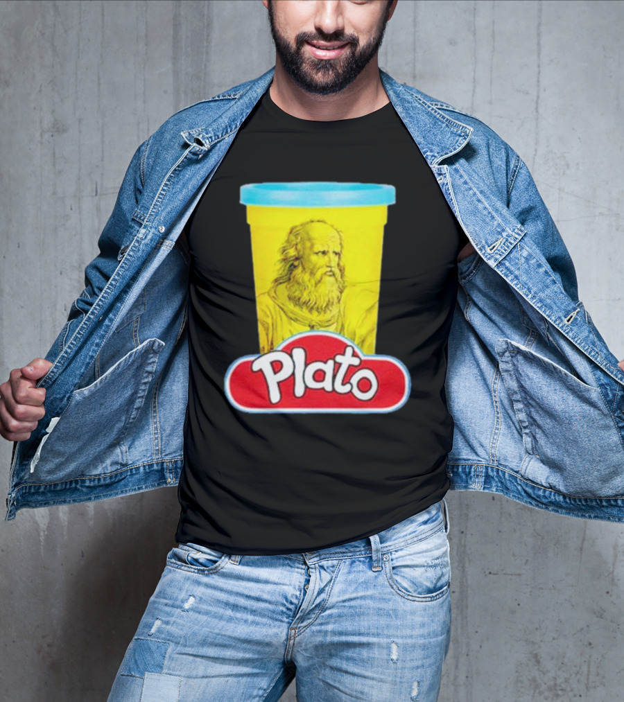 Plato Philosopher Meets Play Doh Parody Mashup T-Shirt