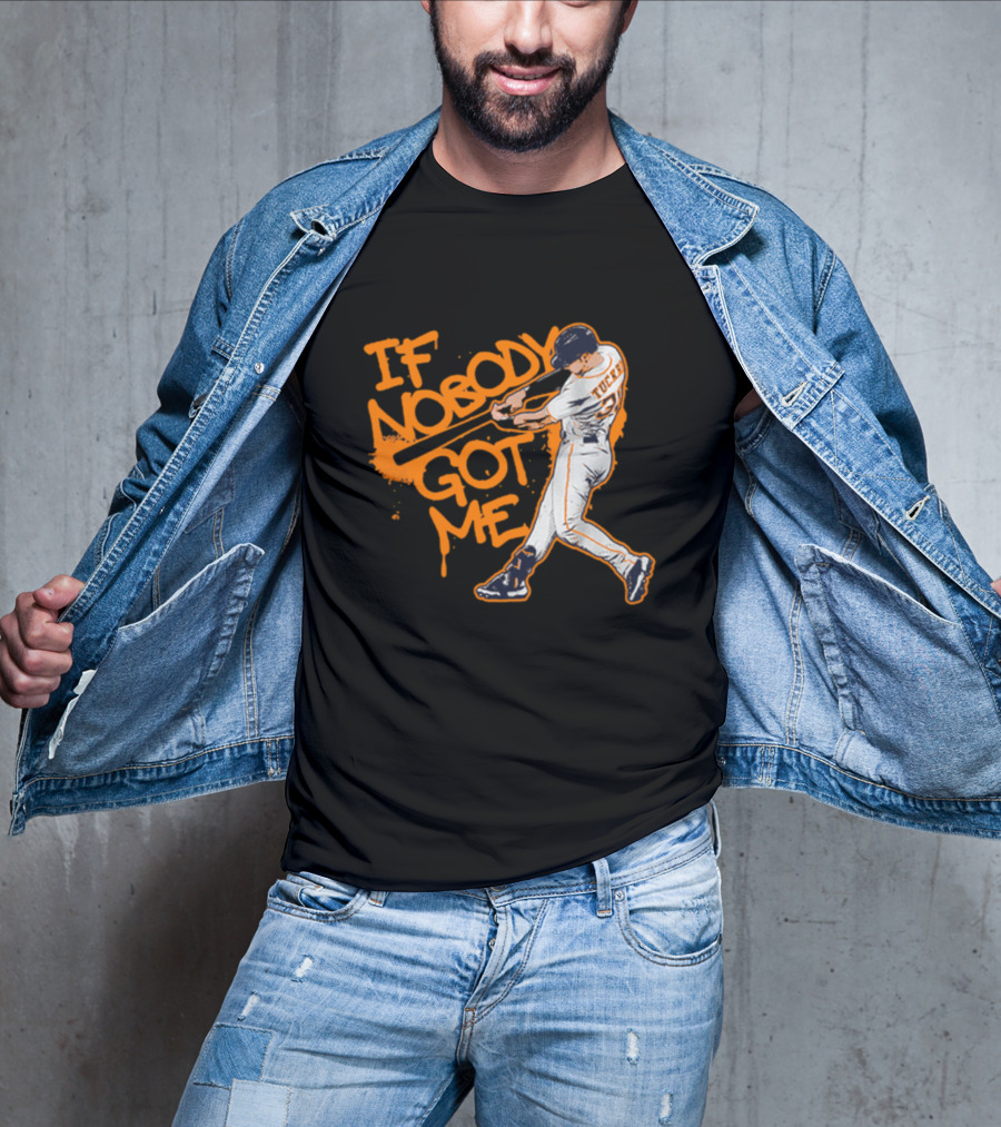Tucker If Nobody Got Me Batter Swinging Action T-Shirt
