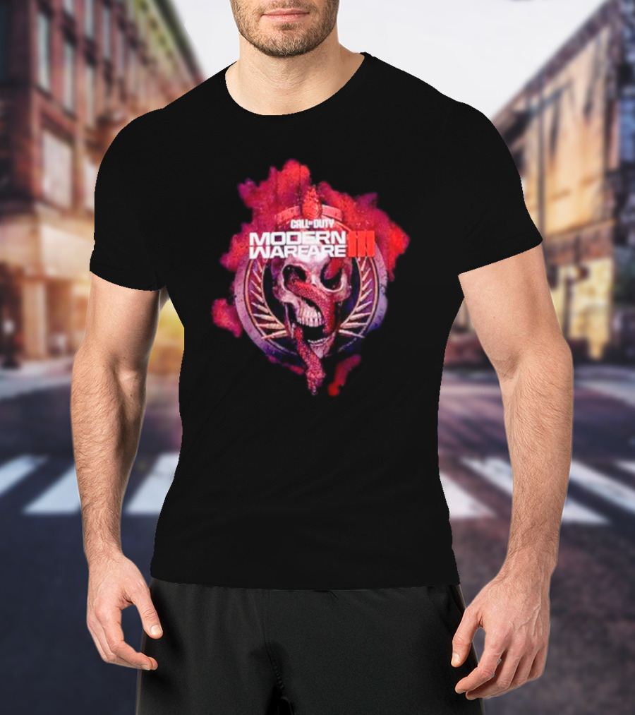Call Of Duty Modern Warfare III Skull And Snake Emblem T-Shirt