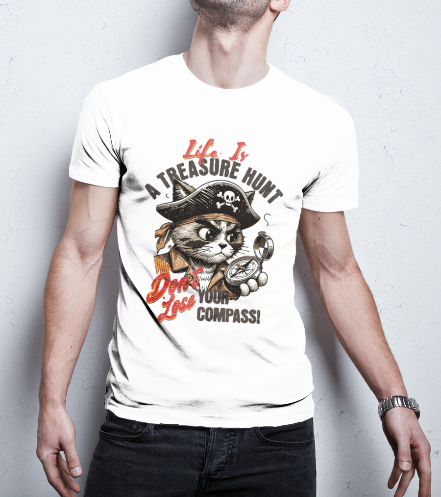 Life Is A Treasure Hunt Don't Lose Your Compass T-Shirt