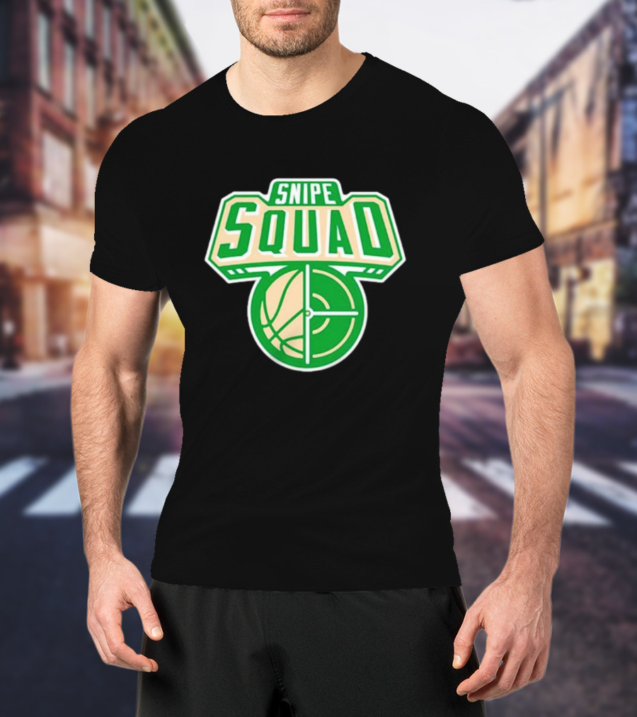Milwaukee Bucks Snipe Squad Basketball Target Green T-Shirt