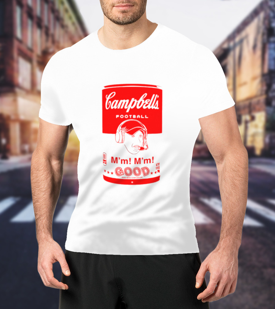 Campbell’s Football M’m M’m Good Soup Headset Coach T-Shirt