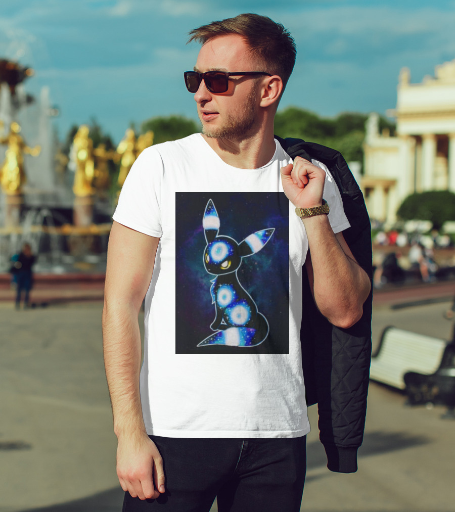 Umbreon Galaxy Cosmic Pokemon T-Shirt