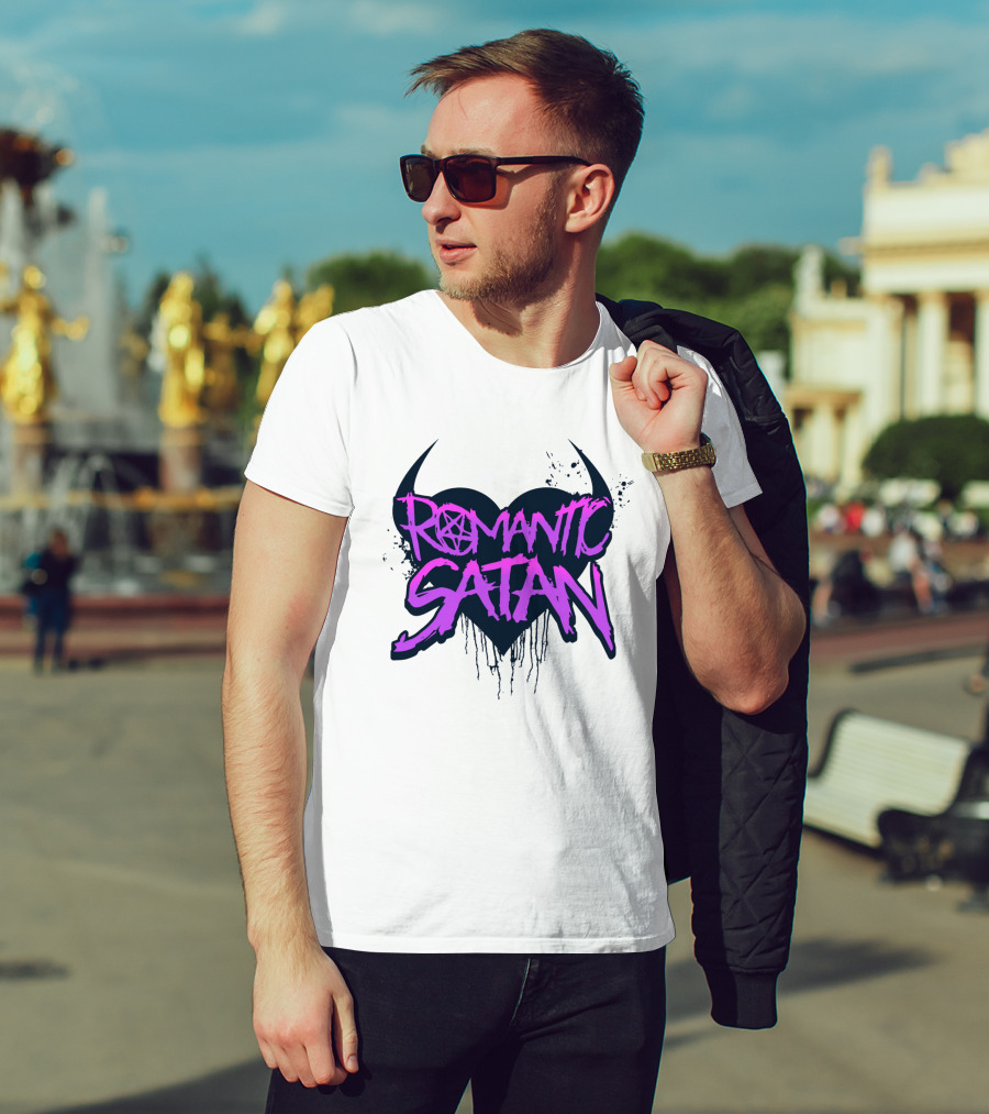 Romantic Satan Heart And Pentagram T-Shirt