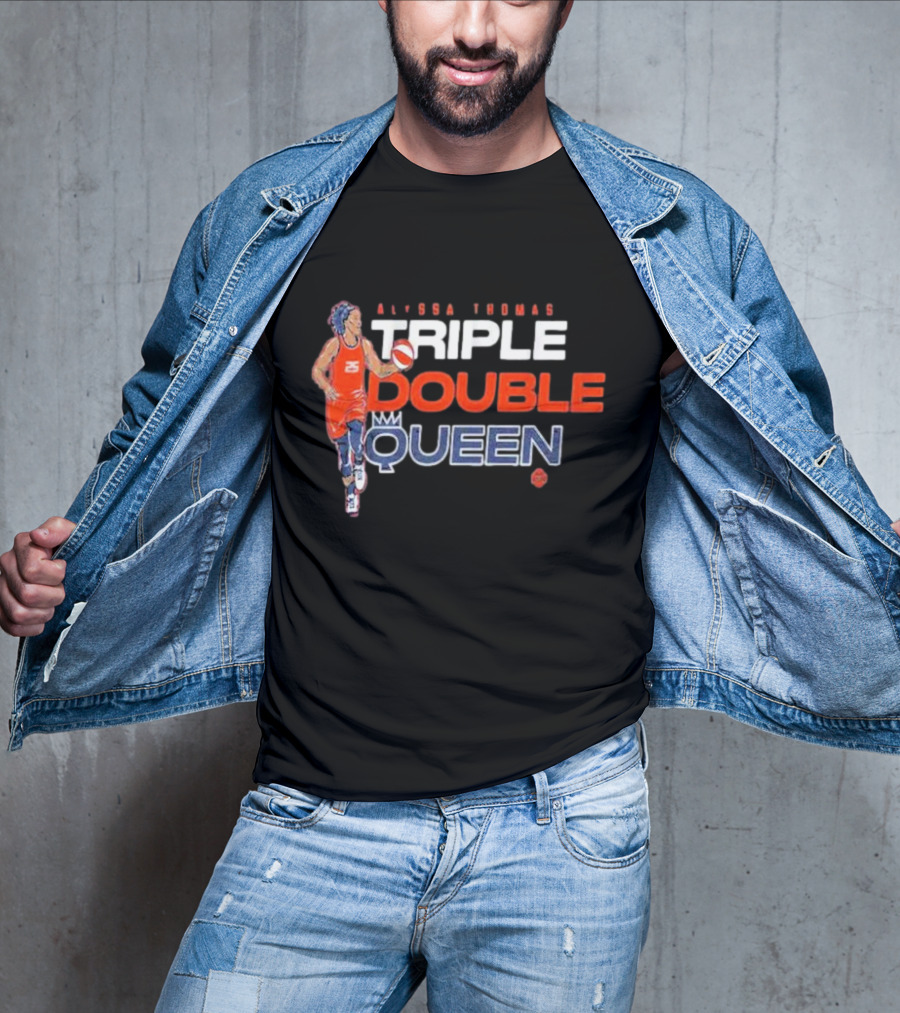 Alyssa Thomas Basketball Triple Double Queen T-Shirt