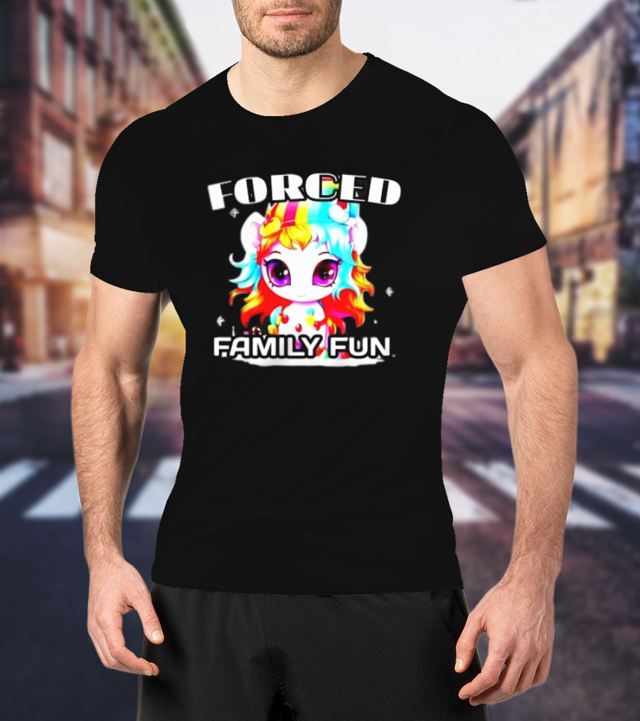 FORCED Family Fun Unicorn Christmas T-Shirt