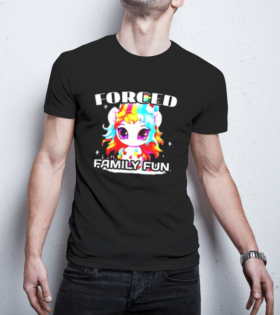 FORCED Family Fun Unicorn Christmas T-Shirt