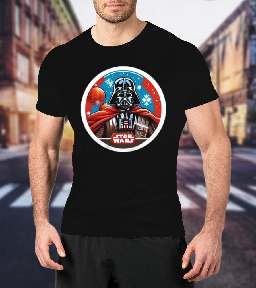 Star Wars Darth Vader Christmas Holiday Snowflakes T-Shirt