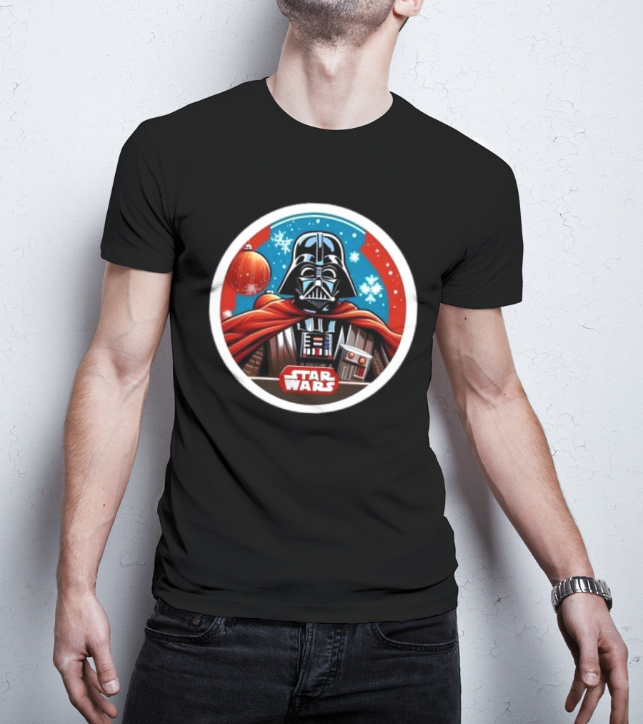 Star Wars Darth Vader Christmas Holiday Snowflakes T-Shirt