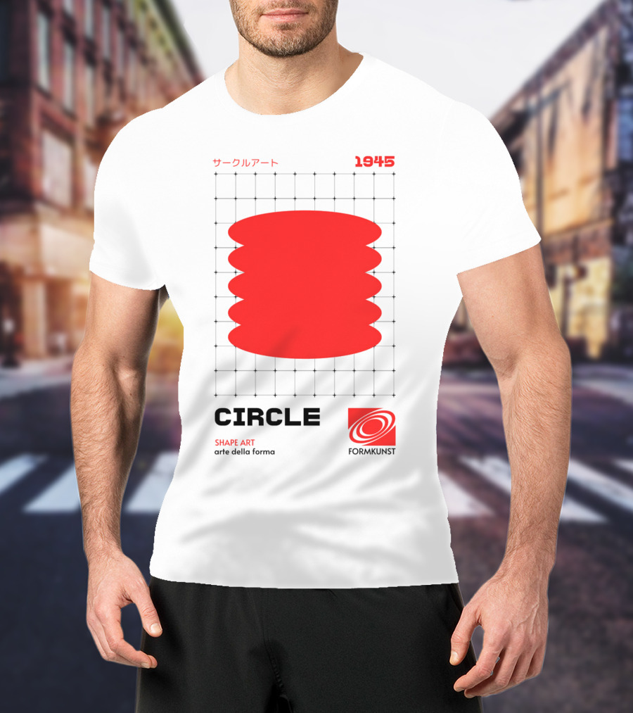 Circle Shape Art 1945 サークルアート Formkunst Arte Della Forma T-Shirt
