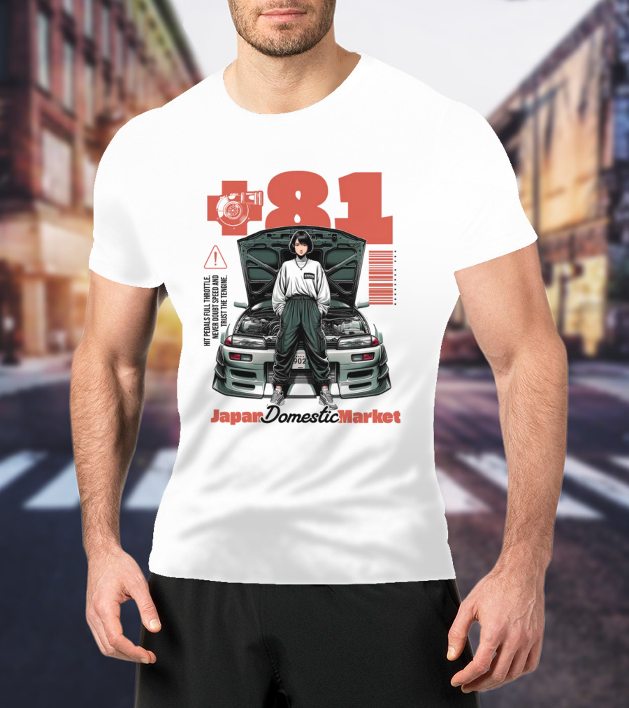 81 Japan Domestic Market Warning Import High Torque T-Shirt