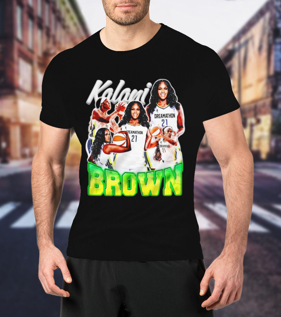 Kalani Brown Dreamathon 21 Basketball Legends T-Shirt