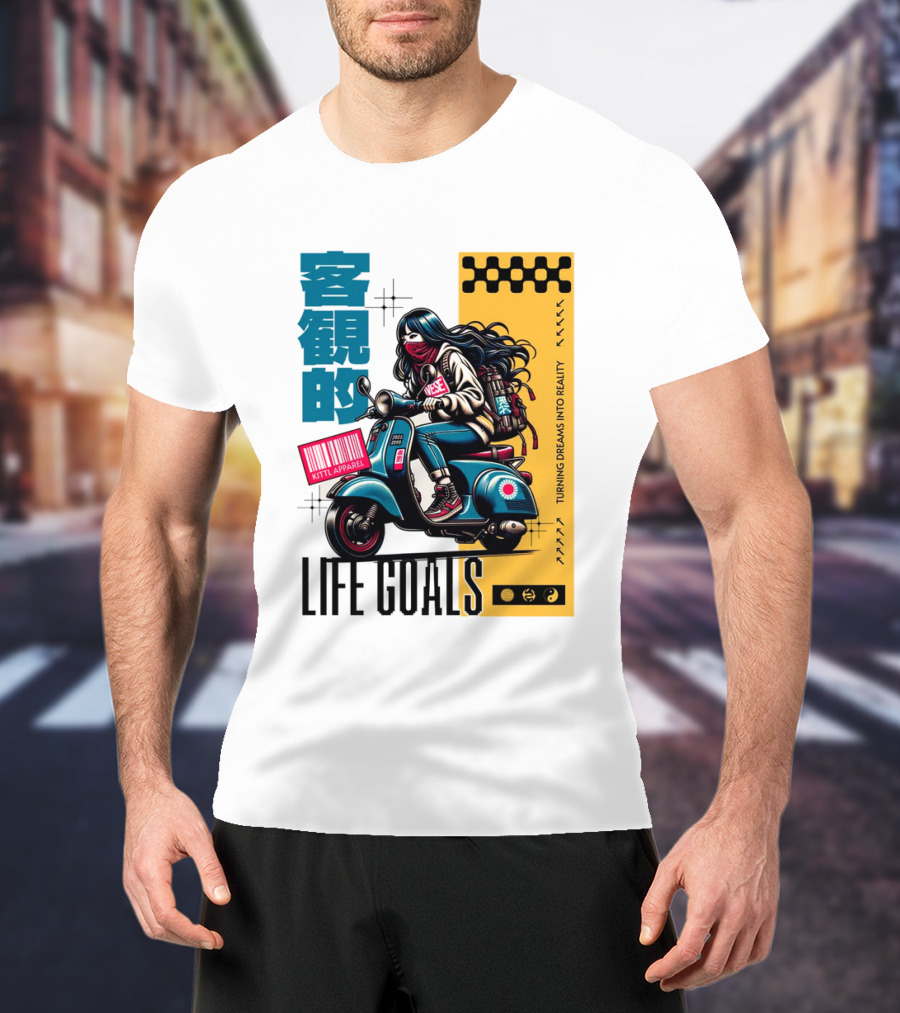 LIFE GOALS LITTLE APPAREL TURNING DREAMS INTO REALITY T-Shirt