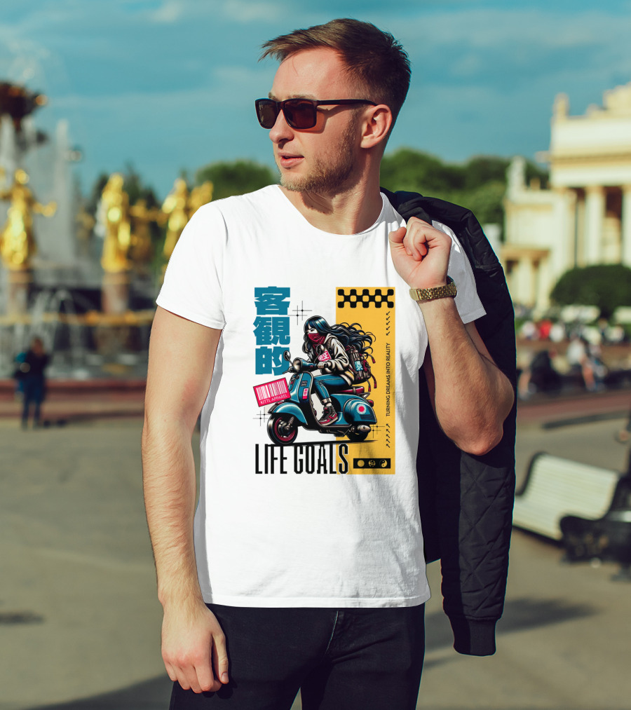 LIFE GOALS LITTLE APPAREL TURNING DREAMS INTO REALITY T-Shirt