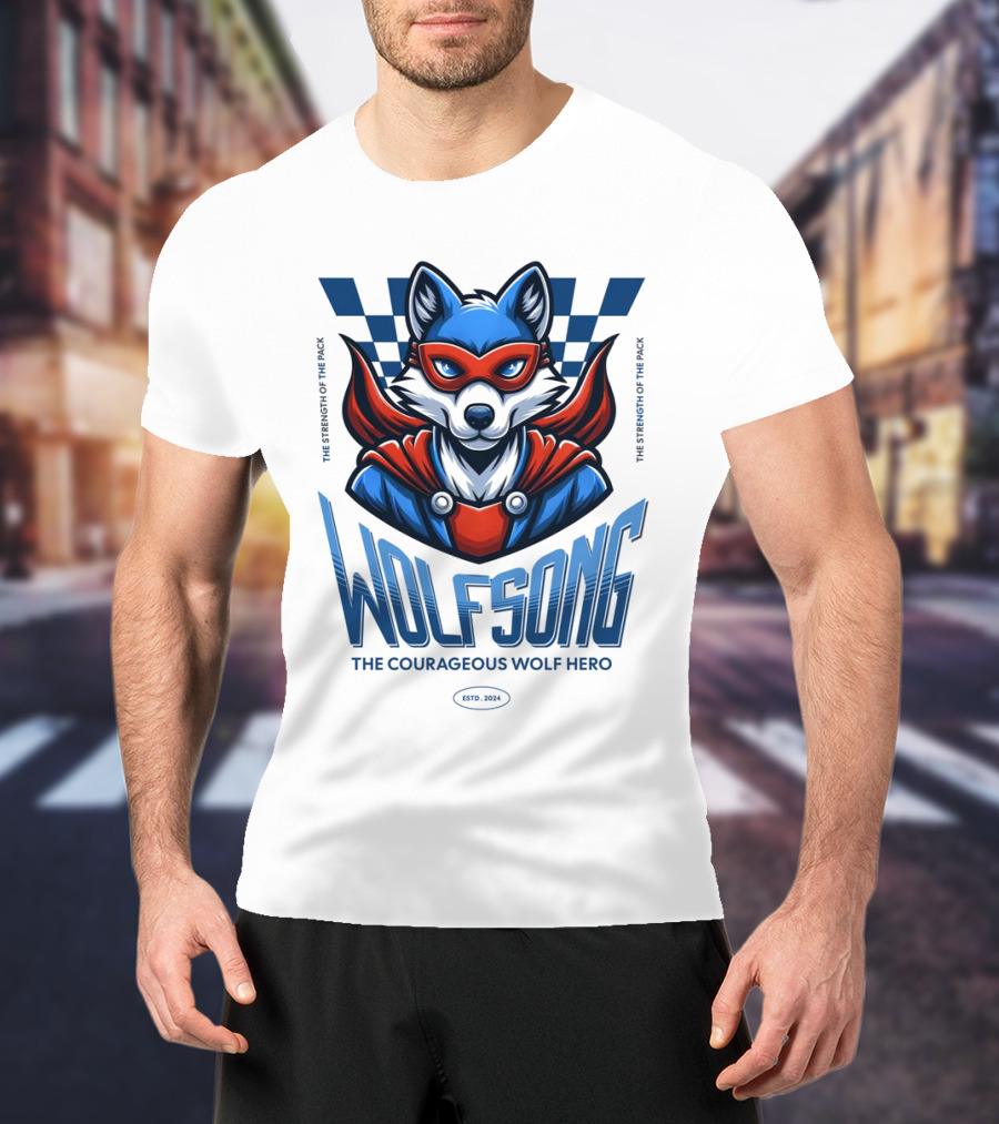WOLFSONG THE COURAGEOUS WOLF HERO THE LEGENDARY WOLF SPIRIT T-Shirt