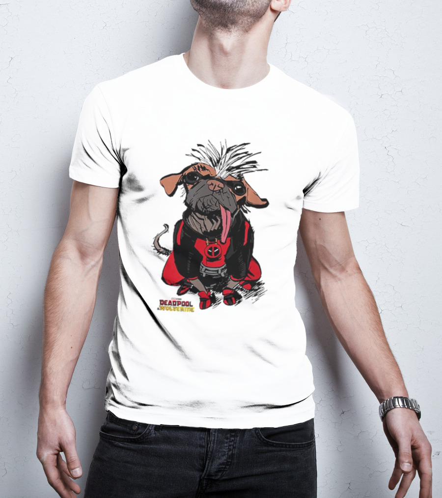 Retro 70 Wolverine Sketchy Dogpool Comic T-Shirt