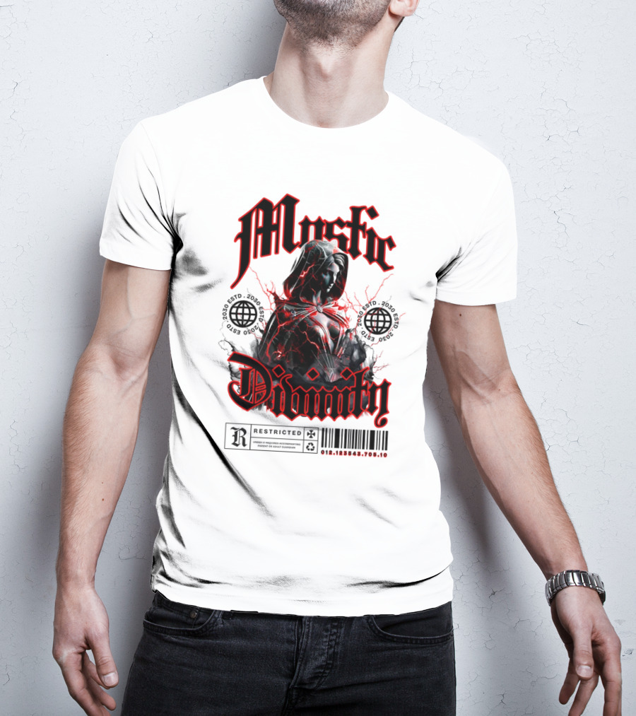 Mystic Divinity Divine Warrior Restricted Barcode 2038 2049 T-Shirt
