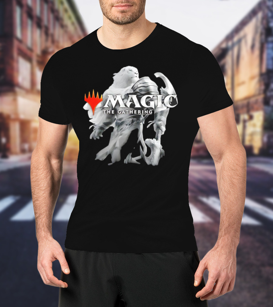 Magic The Gathering Lion Knight White Armor T-Shirt