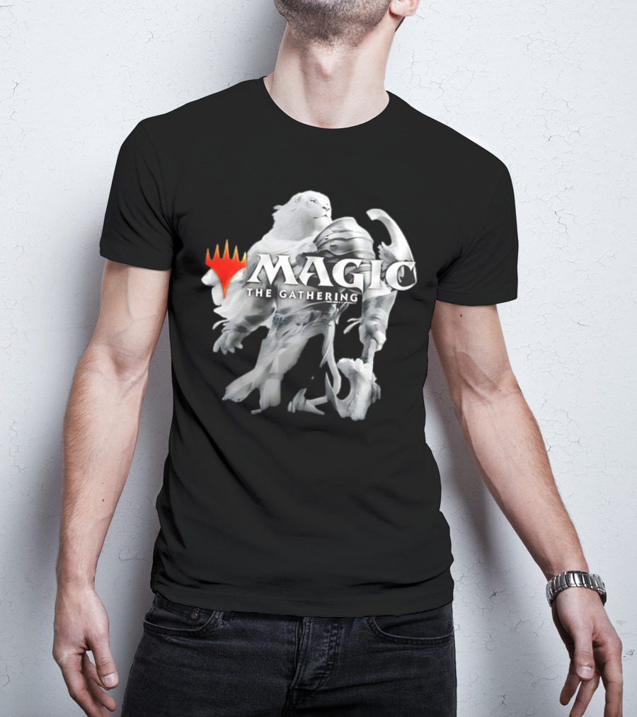Magic The Gathering Lion Knight White Armor T-Shirt