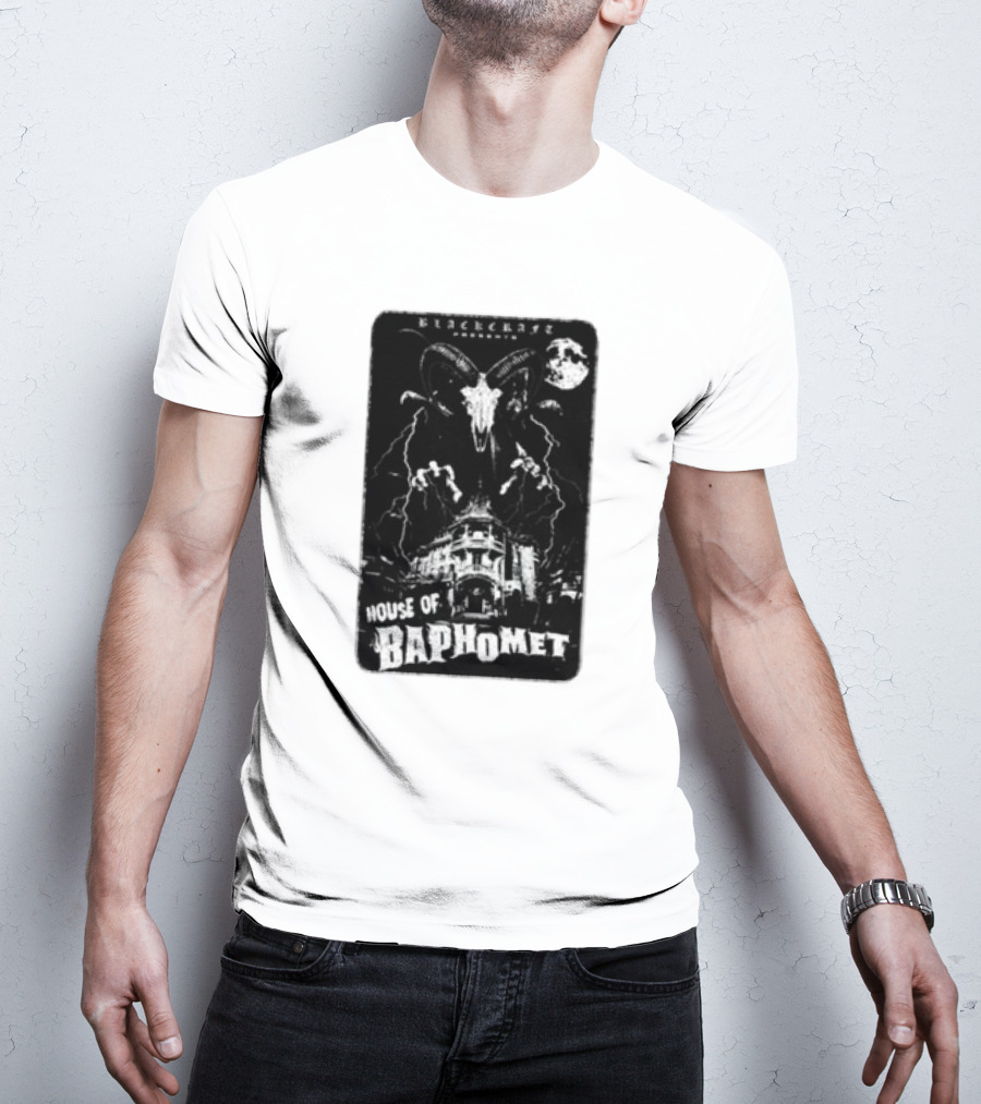 Blackcraft Cult House Of Baphomet Gothic Moon T-Shirt