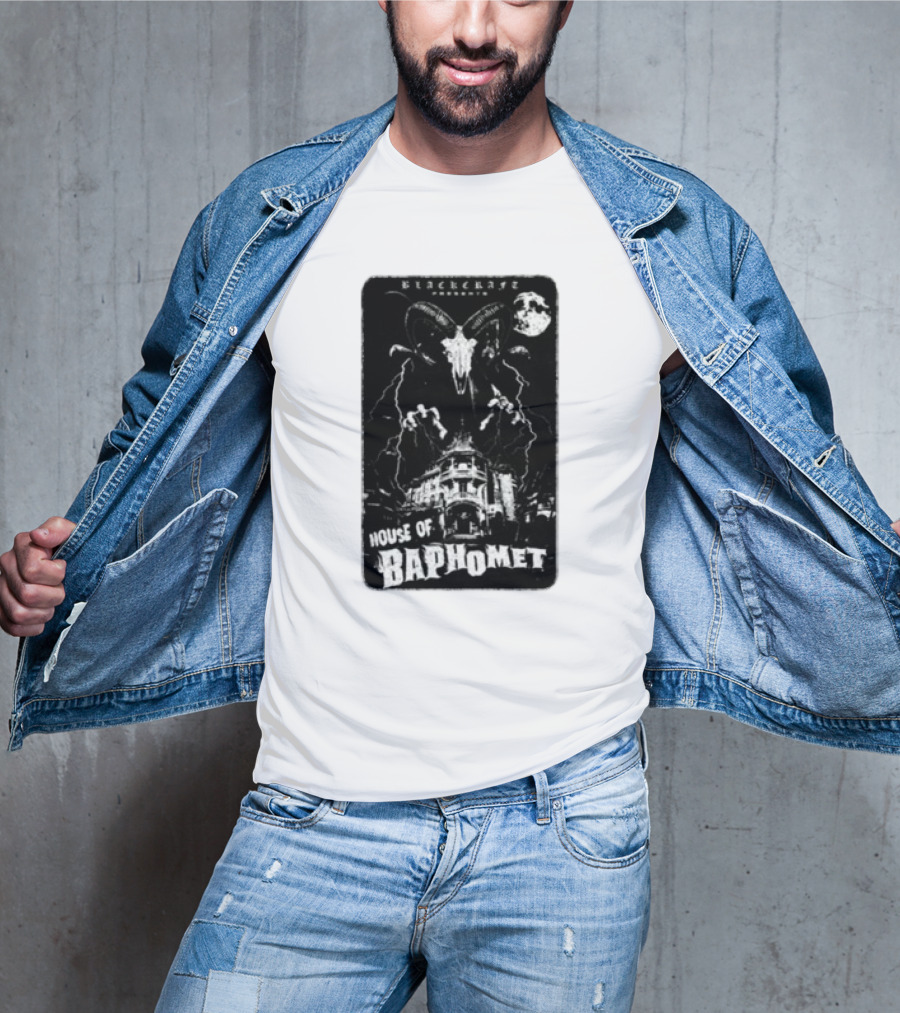 Blackcraft Cult House Of Baphomet Gothic Moon T-Shirt