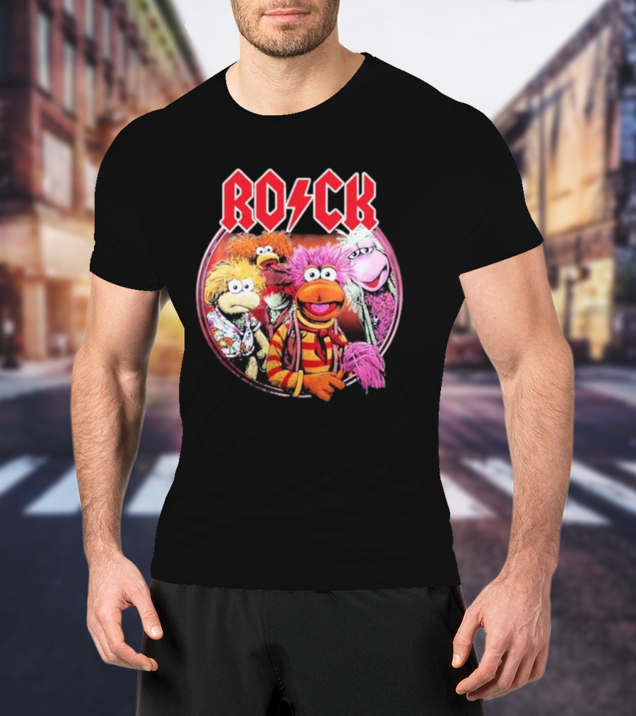 Jim Henson Fraggle Rock Characters With Iconic Rock Styling T-Shirt