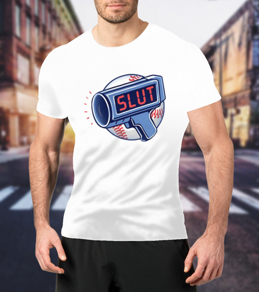 Slut Radar Baseball Humor T-Shirt