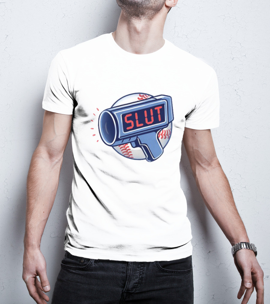 Slut Radar Baseball Humor T-Shirt
