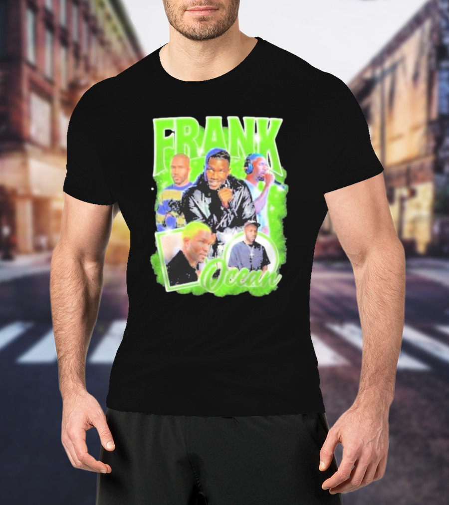 Vintage Frank Ocean Retro Music Collage T-Shirt