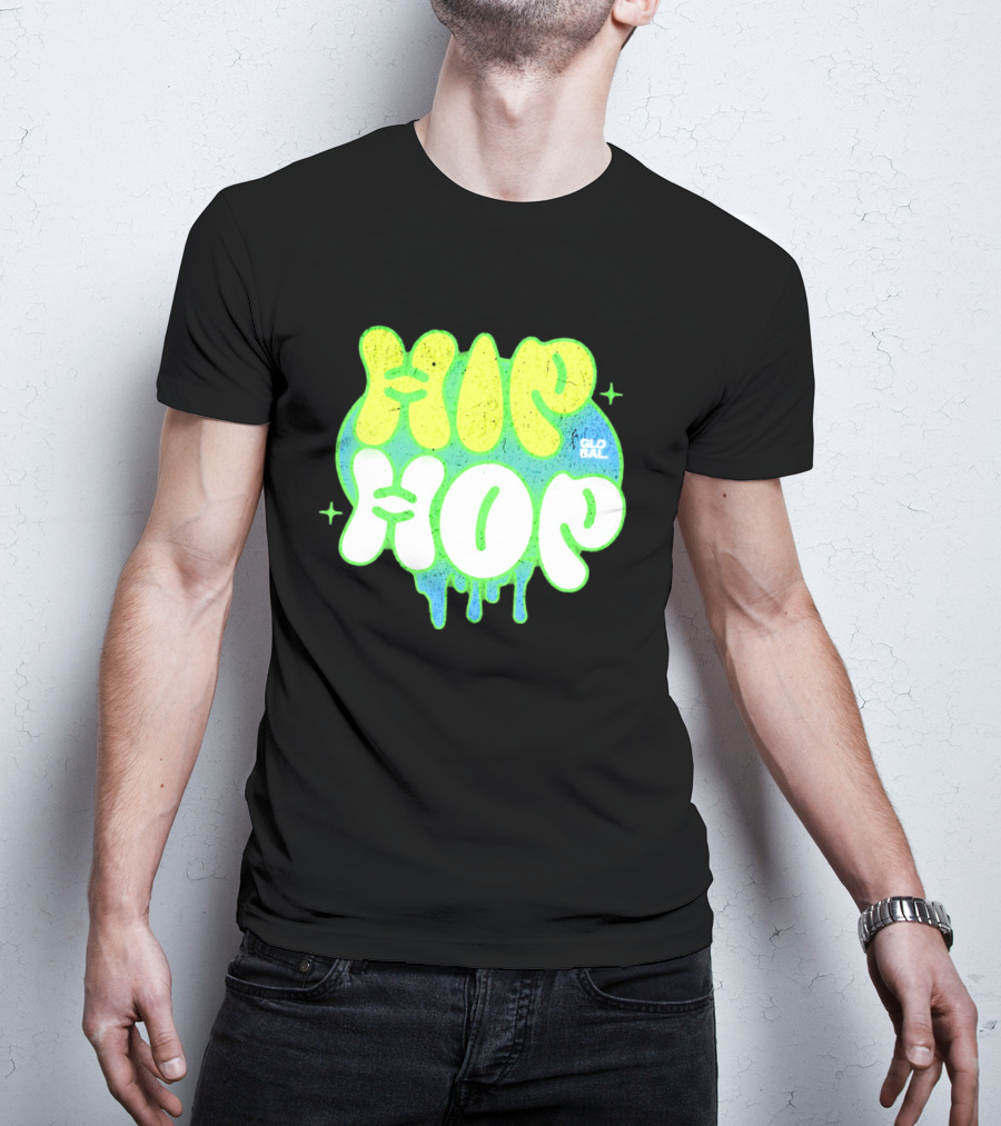 HIP HOP GLOBAL Drip Style Graffiti T-Shirt