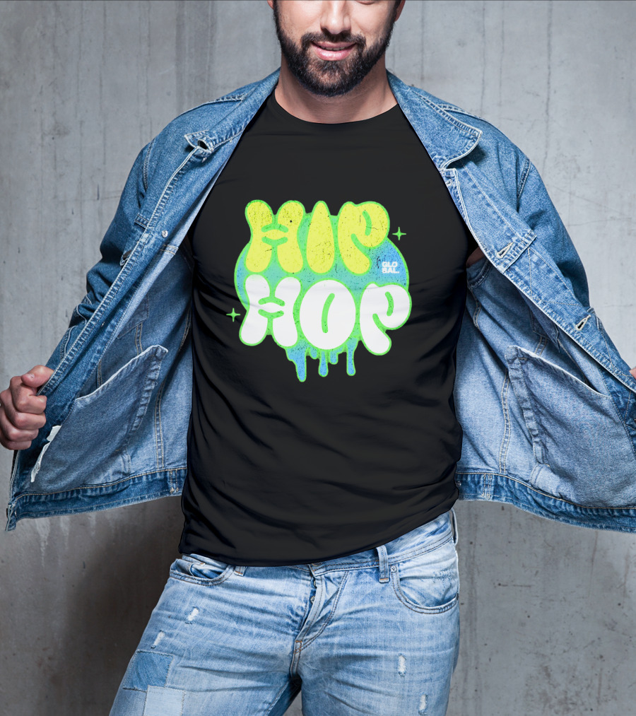 HIP HOP GLOBAL Drip Style Graffiti T-Shirt
