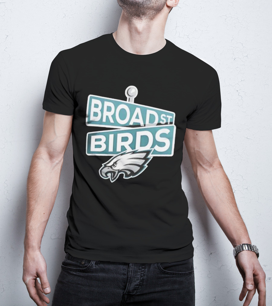 Philadelphia Eagles Broad St Birds Logo NFL Merchandising T-Shirt