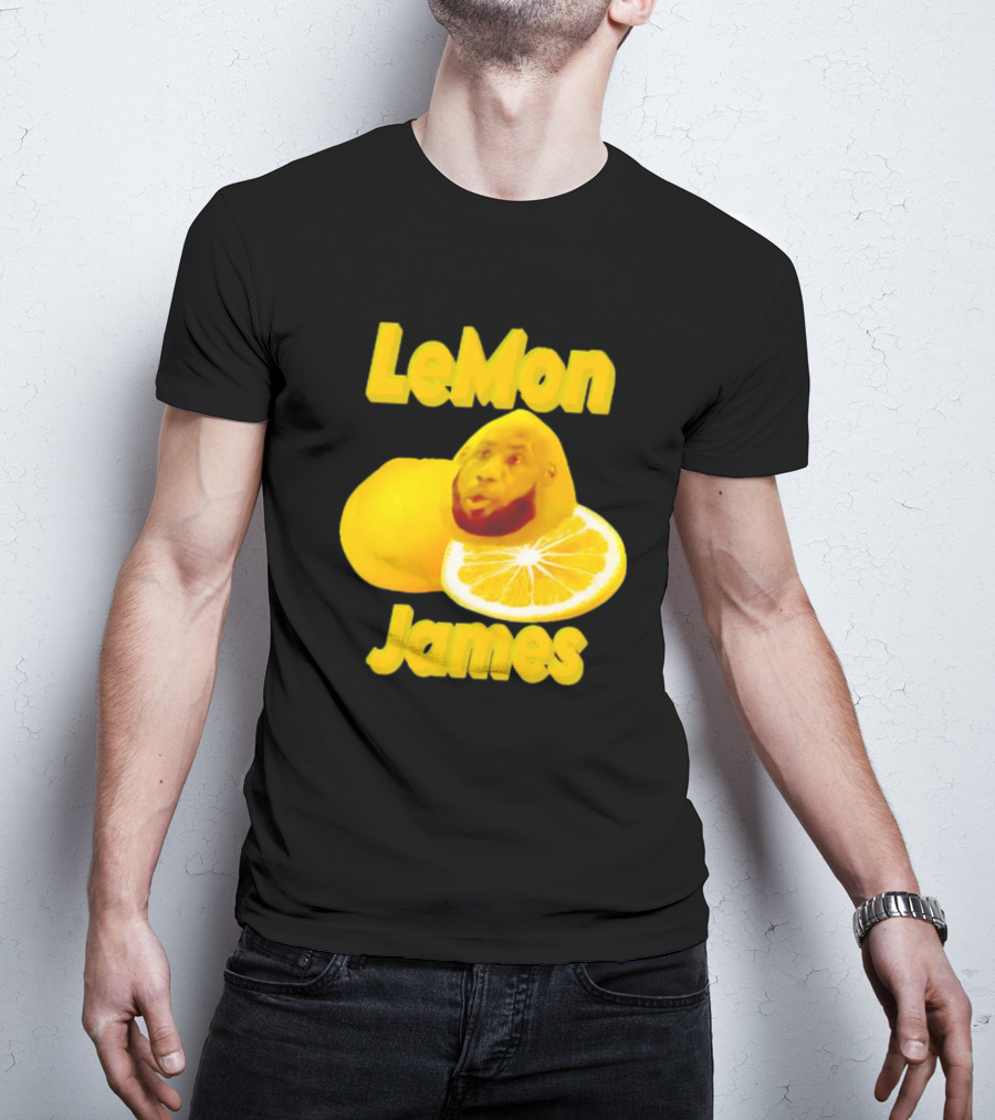 LeMon James Lebron James Face On Lemon T-Shirt