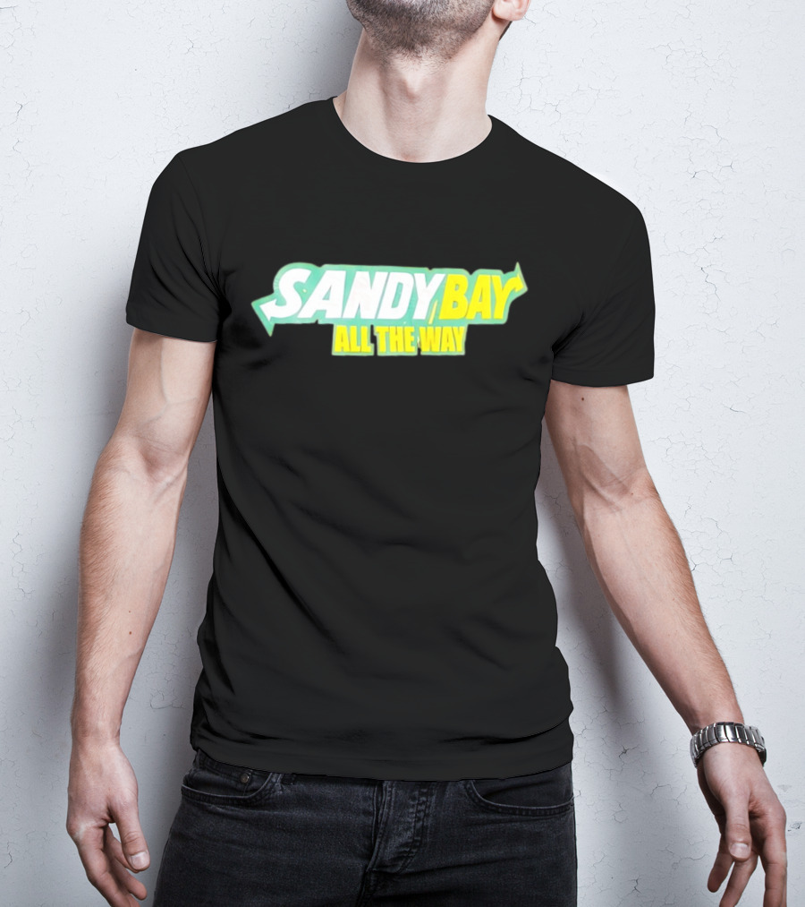 Sandy Bay All The Way Retro Block Text T-Shirt