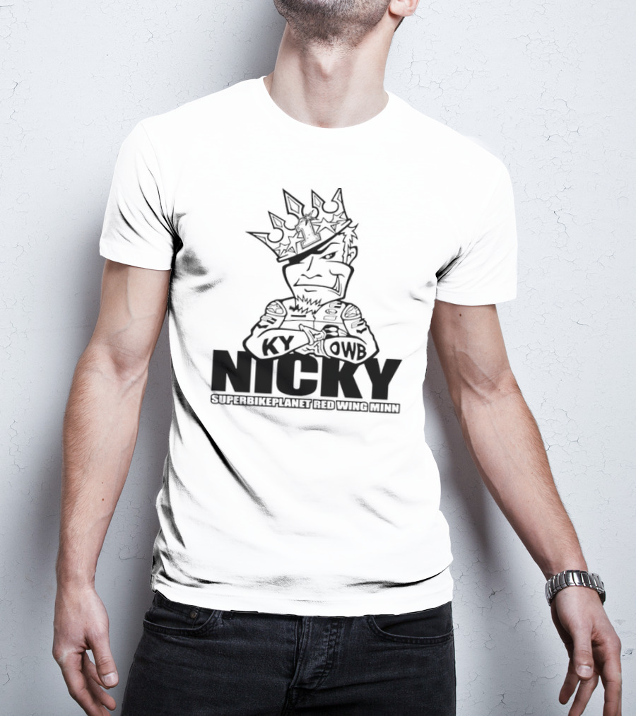 Nicky KY OWB Superbikeplanet Red Wing Minn T-Shirt