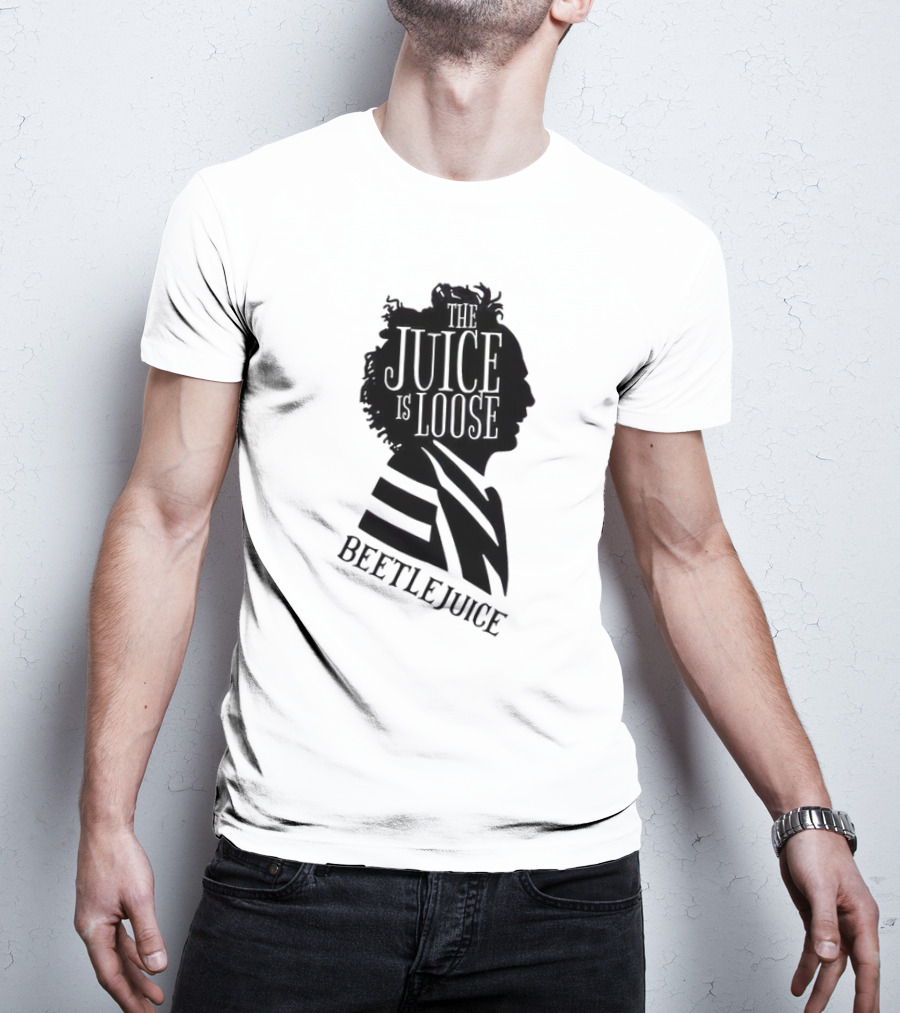 Beetlejuice The Juice Is Loose Silhouette Profile T-Shirt