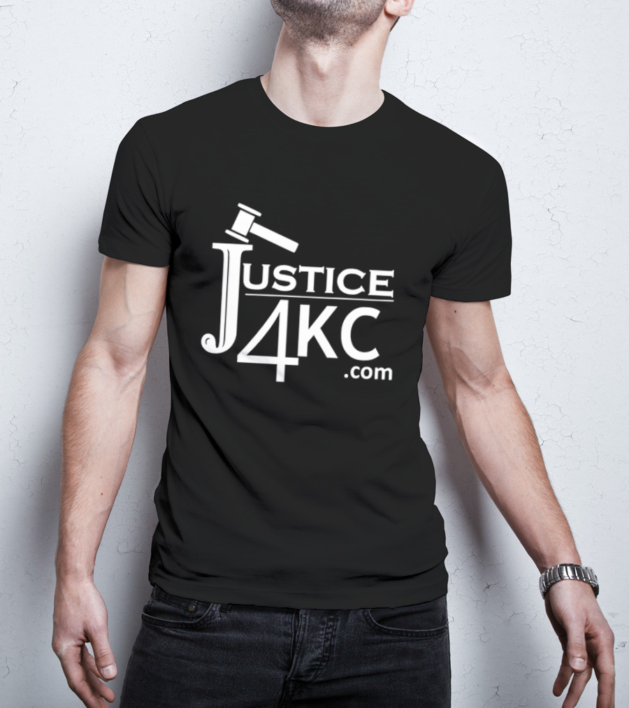 Justice 4KC .com Logo With Gavel T-Shirt