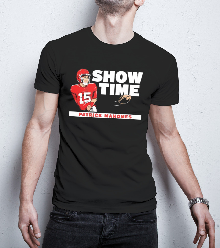 Patrick Mahomes Showtime Kansas City Chiefs Number 15 Football T-Shirt
