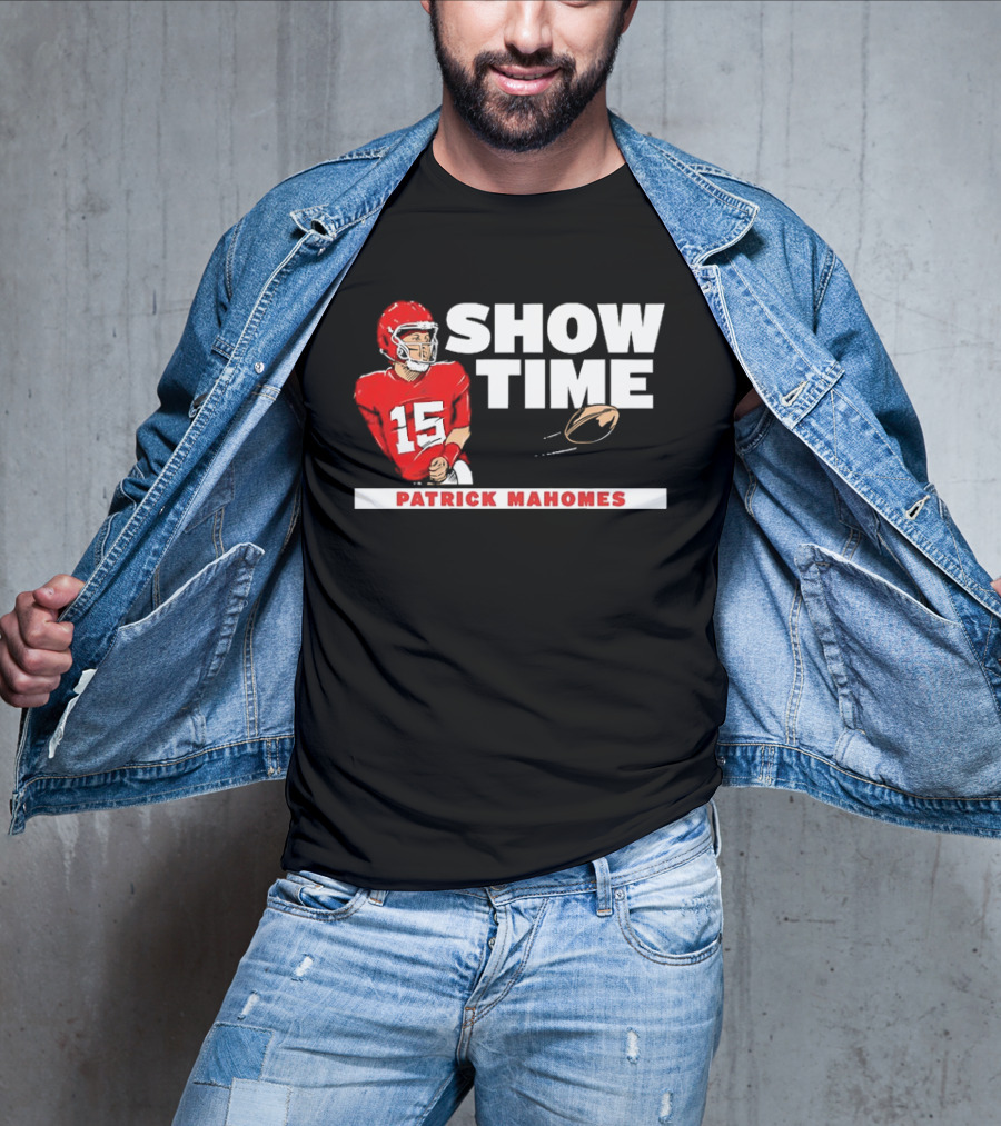 Patrick Mahomes Showtime Kansas City Chiefs Number 15 Football T-Shirt
