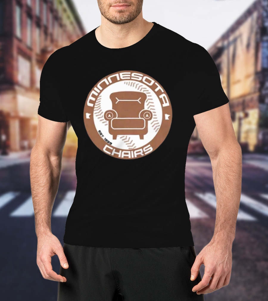 Jomboy Media Merch Minnesota Chairs Baseball Chair Logo Est. 1989 T-Shirt
