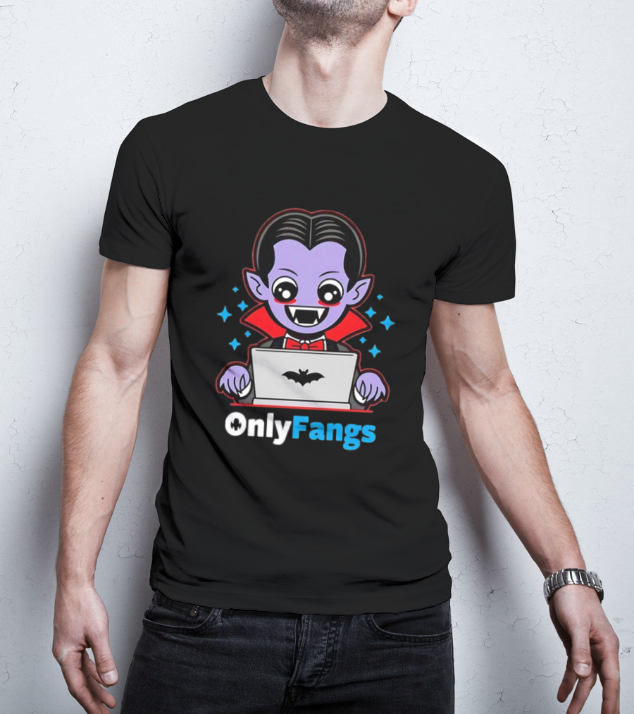 OnlyFangs A Favorite Site For Vampires T-Shirt