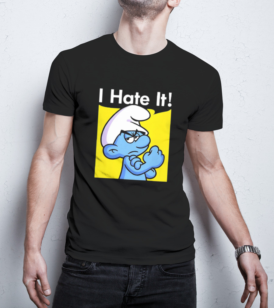 I Hate It Grouchy Smurf Rosie The Riveter T-Shirt