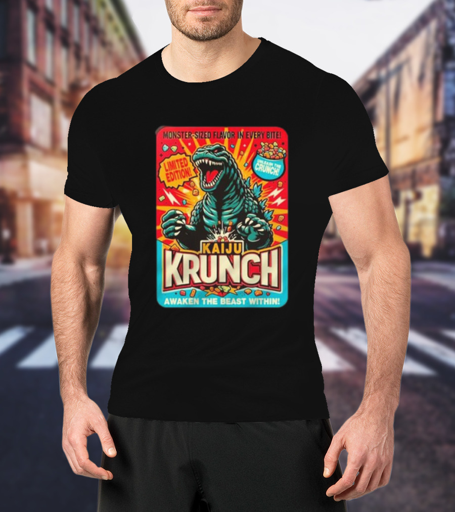 Kaiju Krunch Monster-Sized Flavor Awaken The Beast Within T-Shirt