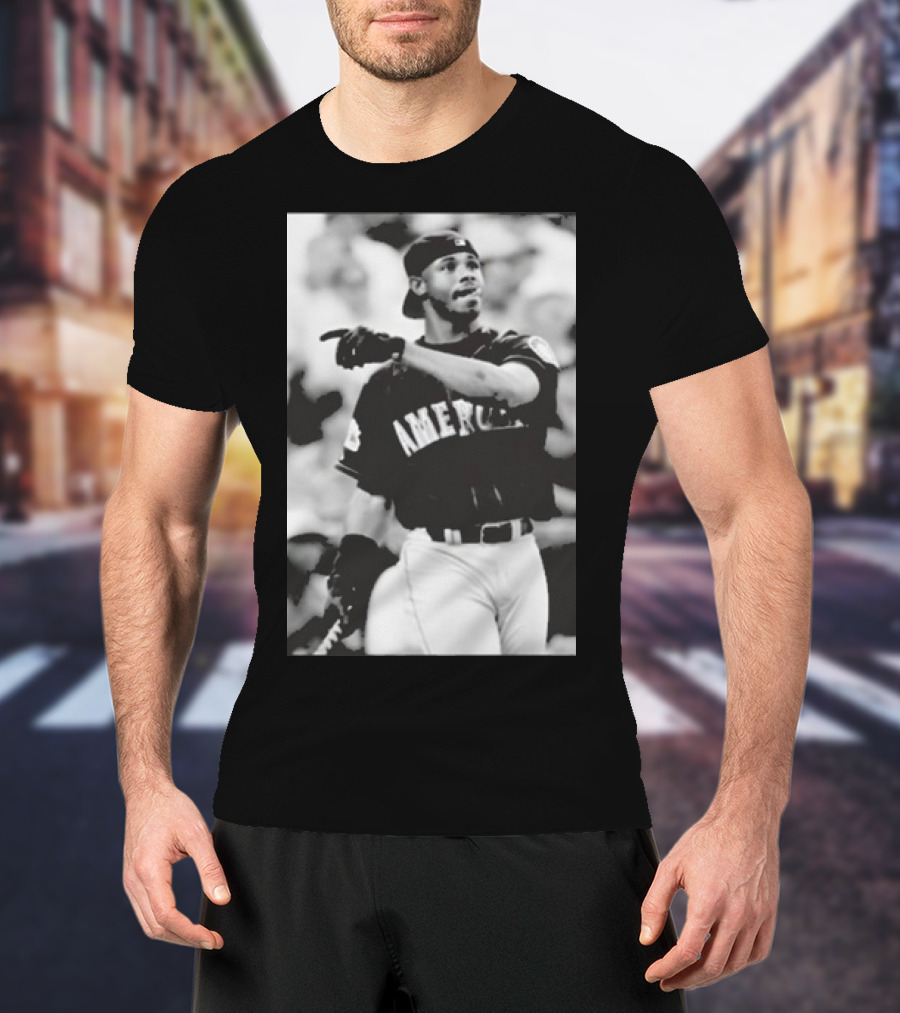 Mina Kimes Wearing Ken Griffey Jr. Baseball America Jersey T-Shirt